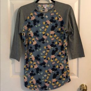 LuLaRoe three-quarter length sleeve shirt